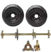 810mm ATV Go Kart Rear Axle Kit 25mm Shaft Sprocket Brake Wheel Hub Assembly