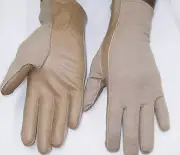 PILOT GLOVES Leather NOMEX AIRFORCE Fire Resistant DESERT TAN XS,S,M,L,XL,XXL