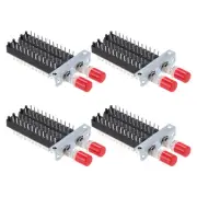 4pcs 50MA DC 30V 24 Pin 2 Position Soldering DPST Push Button Power Switch