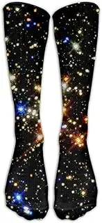 [XMKWI] Starry Sky Unisex Funny Athletic Crew Sock Stocking Exercise Compression Socks