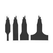 4PCS Reciprocating Saw Scraper Blade, Saber Scrapers Blades Reciprocate Multifun
