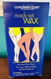 Completely bare - Ready Set Wax - 42 Wax Strips & 6 Post-wax Towelettes