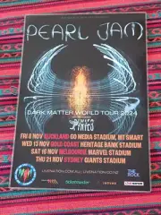 PEARL JAM - 2024 DARK MATTER AUSTRALIA TOUR POSTER - ORIGINAL OFFICIAL GENUINE