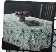 SPIDER WEB TABLECLOTH HALLOWEEN DECORATION PARTY OBLONG 52"X70"