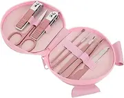 Baluue Professional Manicure Pedicure Kit 8-piece Nail Clippers Set Travel-size Nail Care Tools Easy to Use
