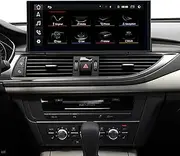 10.25 inch Touch Screen Display Upgrade for Audi A6 C7 A7 4G8 MMI 3G+ RMC Flip Out Screen Compatible Retrofit,CarPlay Android Auto Screen Mirror GPS Navigation Spotify Waze Netflix Prime Video Twitch