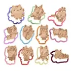 Gabby's Dollhouse Character Cookie Cutter & Embosser Stamps Set