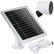 Solar Panel Compatible with Simplisafe Wireless Outdoor Security Camera Silver