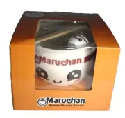 Maruchan Ramen Noodle Bowl Bundle, With Spoon, Chopsticks & Chopstick Holder NEW
