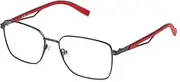 [Fila] VFI879 0672 ORO NERO LUCIDO 55/17/145 Men's Glasses, 0672 Oro Nero Lucido, 55/17/145