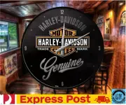 Nostalgic-Art - Wall Clock - Harley Davidson Genuine - Collectible Gift Ideas