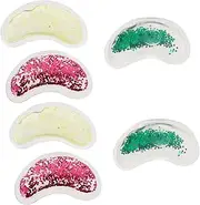 6pcs Gel Eye Pads Sequins Hot Cold Therapy Pack Eye for Redness Pain Microwave -shape