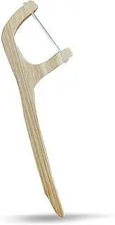 WorldFront Naturals Eco-Friendly Biodegradable Floss Sticks- Sustainable Bamboo Dental Flosser with Toothpick & Corn Starch Picks for Gentle Oral Care and Fresh Breath - Plastic-Free and Zero Waste
