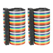 Ribbon Cable IDC Rainbow with F/F C Type,[for Displayed] - 26" 20 Pins /2 Pcs