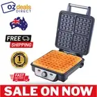 Smith & Nobel Retro Waffle Maker 4 Square Waffle Machine Non-Stick
