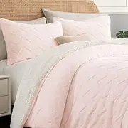 BEDELITE Fluffy King Size Comforter Set - Super Soft Sherpa Pink Comforter for King Size Bed, Luxury Warm Bedding Set for Winter, Fuzzy Bed Set 3 Pieces (1 Comforter, 2 Pillowcases)