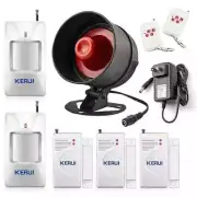 Security Alarm System Indoor Outdoor Weather-Proof Siren Window Sensors Motion