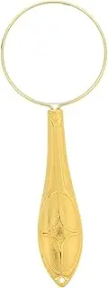 FRCOLOR Retro Embossed Handle Handheld Magnifying Lightweight Optical Lens with Comfortable Grip for Reading Crafts and Coin Collection