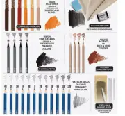 ArtSkills Assorted Premium Sketching and Drawing Kit 39 Pieces