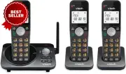 3-Handset Cordless Phone DECT Speakerphone Call Block & Keypad Backlight