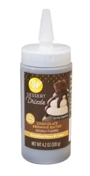 Wilton Chocolate Brownie Batter Dessert Drizzle 4.2 oz