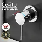 Cefito Bathroom Mixer Shower Wall Tap Faucet Basin Sink Bathtub Brass Chrome