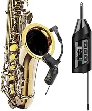 SGPRO Wireless Saxophone Microphone System, Preset Echo Function, Clip On Instrument Microphone, Tuba, French Horn, Trumpet, Trumbone