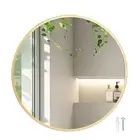 Yezi Bathroom Wall Mirror Round Large Vanity Makeup Mirrors Decor Frame 60cm