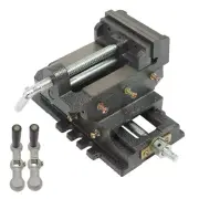 Heavy Duty 4" Cross Sliding Drill Press Vise Slide Vice Machine Shop Grip Tools