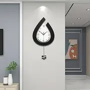 JTWALCLOCK Large Pendulum Modern Silent Non-Ticking Battery Operated 28.7 Inch Wall Clock for Living Room, Kitchen, Bedroom, Bathroom, Office, Indoor Home Decor