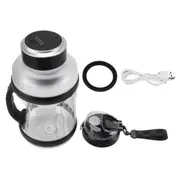 2L Sport Portable Blender with 6 Edge Blades 18000rpm 4000mAh Type C Travel Juice Blender for Shakes Smoothies Black