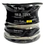 SUPERSLICK ENCORE WIRE 500 FT THHN 12 SOLID GRAY 105100811040
