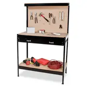 2-Layered Work Bench Garage Storage Table Tool Shop Shelf