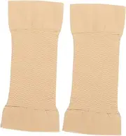 PLAFOPE 1 Pair Arm Warmers Compression Sleeves for Arm Slimming Shaping and Circulation Enhancement Elastic Material for Workout Black