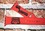 TSB Bulldogs - Go Dawgs Engraved School Spirit Silicone Watch Band Apple