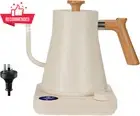 Gooseneck Kettle 0.9L, LCD Temp Control, 1200W Fast Heat, Pour Over, Stainless