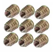 Threaded Inserts Nuts, Hex Drive Threaded Wood Inserts, Threaded Wood M8 x 25mm