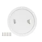 6 Inch Marine Boat Access Hatch Cover Screw Out Deck Plate ABS Round4290