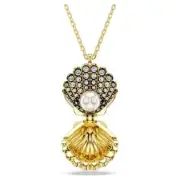 SWAROVSKI CRYSTAL IDYLLIA SHELL PENDANT PEARL/GOLD 5683966.NEW IN BOX