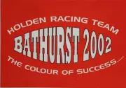 Holden Racing Team Bathurst 2002 Card Poster HRT Memorabilia 42 x 29.5 cm
