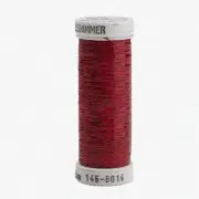 GlimmerWeave Red: 250 yd Metallic Polyester Thread