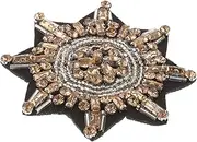 [jojofuny] Brooch Flower Shoulder Card Decoration Embroidery Applique Rhinestone Clothing Applique Patch Rhinestone Applique Patches Clothes DIY Patches Rhinestone for Clothing Rhinestones