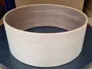 Snare Drum Raw Finished Shell Maple & Walnut 13x6.5 Summit Drum Shells