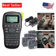 Portable Label Maker with High Clarity and Various Tape Sizes for Easy Printing