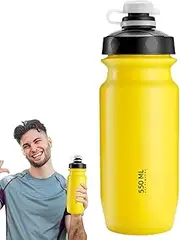 Sports Bottle,Large Squeeze Flask - 18 Oz Leakproof Portable Kettle for Camping Travel Running Sports Workout Beach Cycling School Climbing Hiking