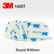 3M 1600T White Double Sided Adhesive PE Foam Tape thickness 1.1mm x 40mm Round