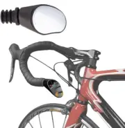 Sprintech Road Drop Bar Rearview Bike Mirror Single For Left Side (Black)