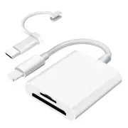 SD Card Reader for iPhone iPad Camera,Dual Card Slot Memory Card Reader Suppo...