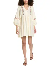Colette Rose Oversized Sleeve Mini Dress