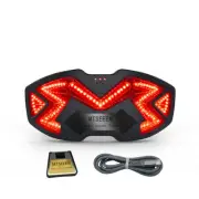 Helmet Brake Light LED Blacked Out with Brake Sensor for Bikes Waterproof